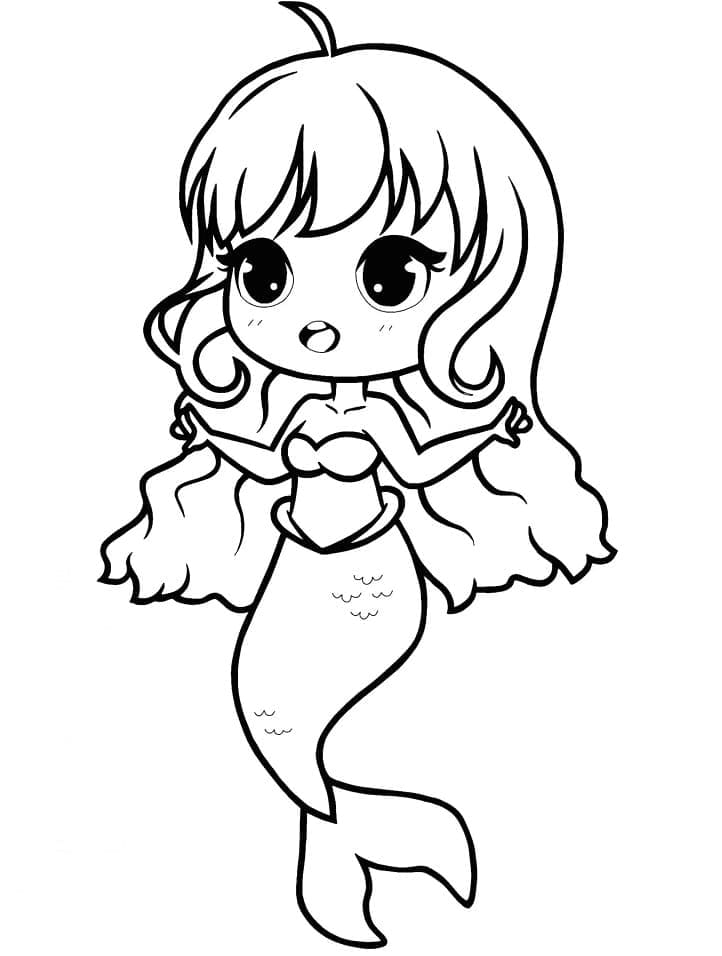 무료 인어 coloring page