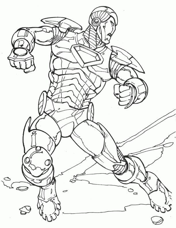 무료 인쇄용 아이언맨 coloring page