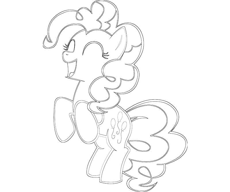 무료 인쇄용 Pinkie Pie My Little Pony coloring page
