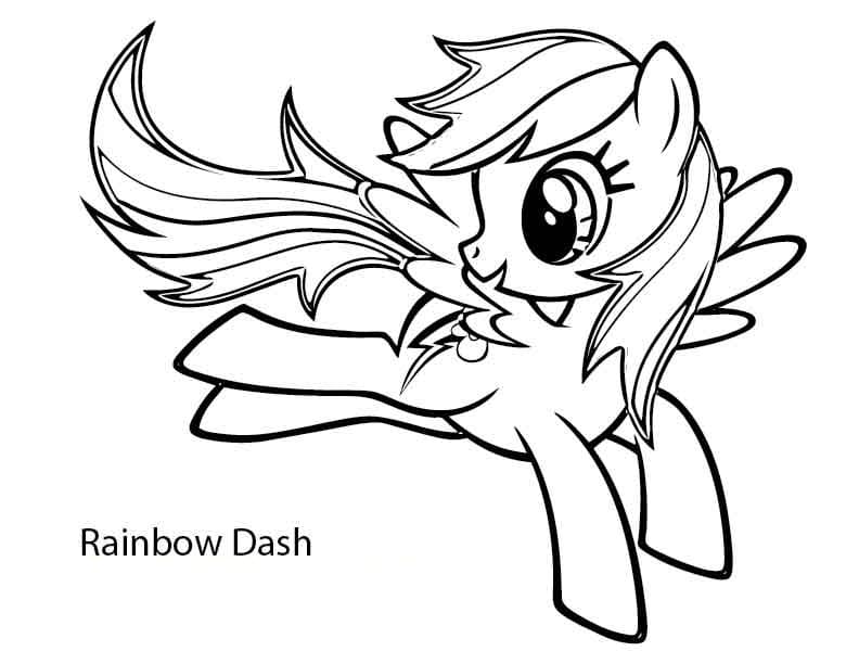 무료 인쇄용 Rainbow Dash My Little Pony