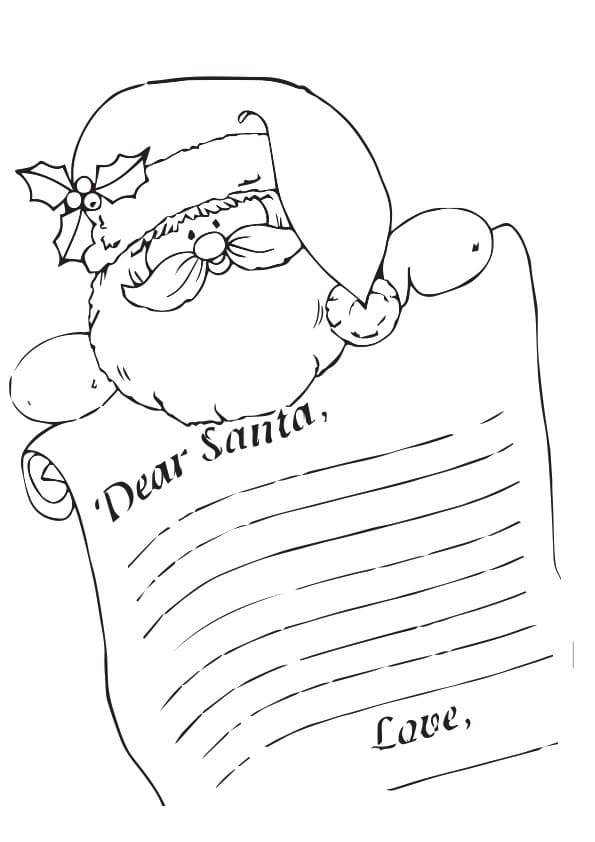 무료 산타 클로스 coloring page