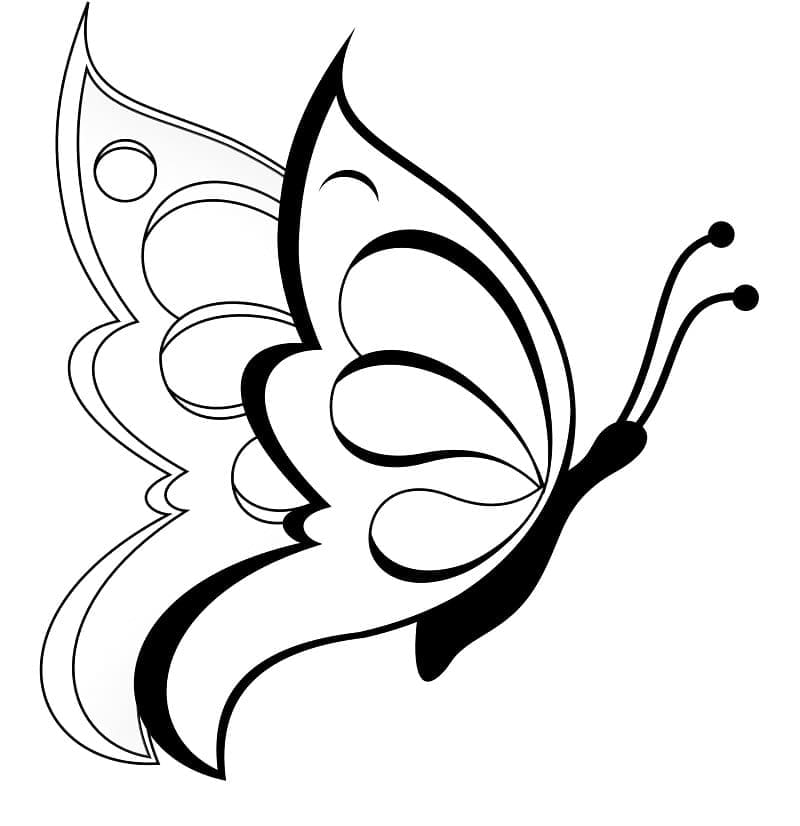 나비 1 coloring page
