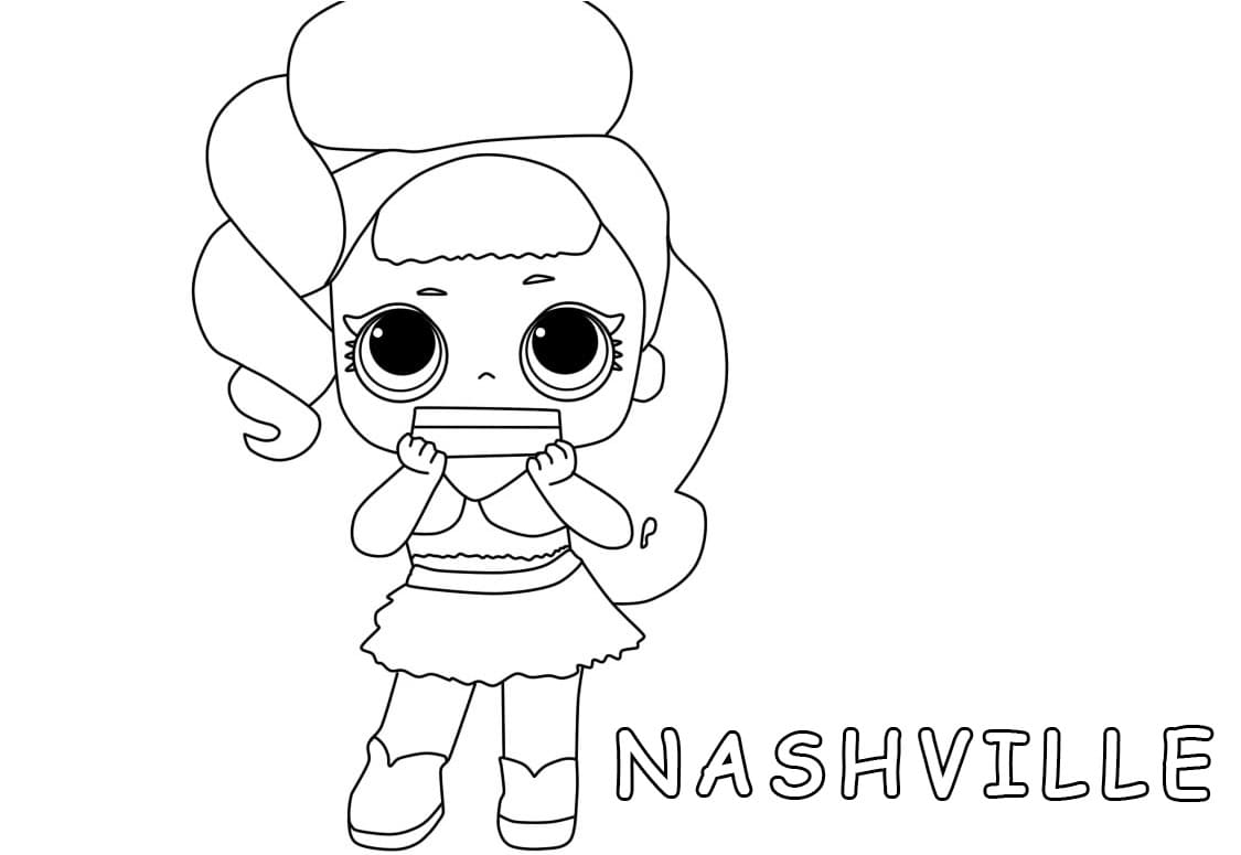 Nashville LOL coloring page