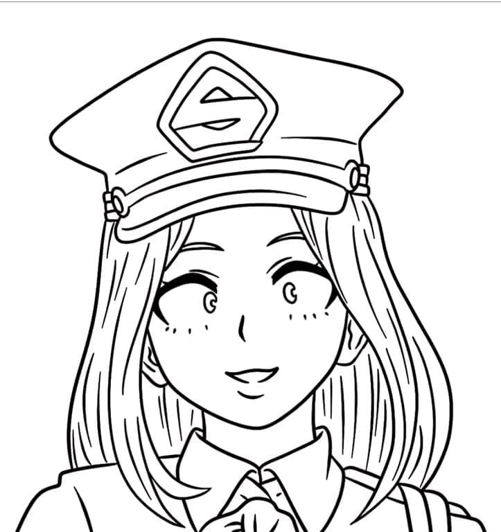 나의 히어로 아카데미아 우츠시미 카미에 coloring page