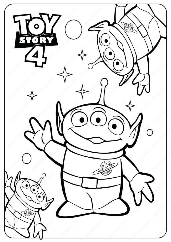 외계인 토이 스토리 coloring page