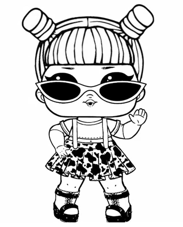 Opal Q.T. LOL coloring page