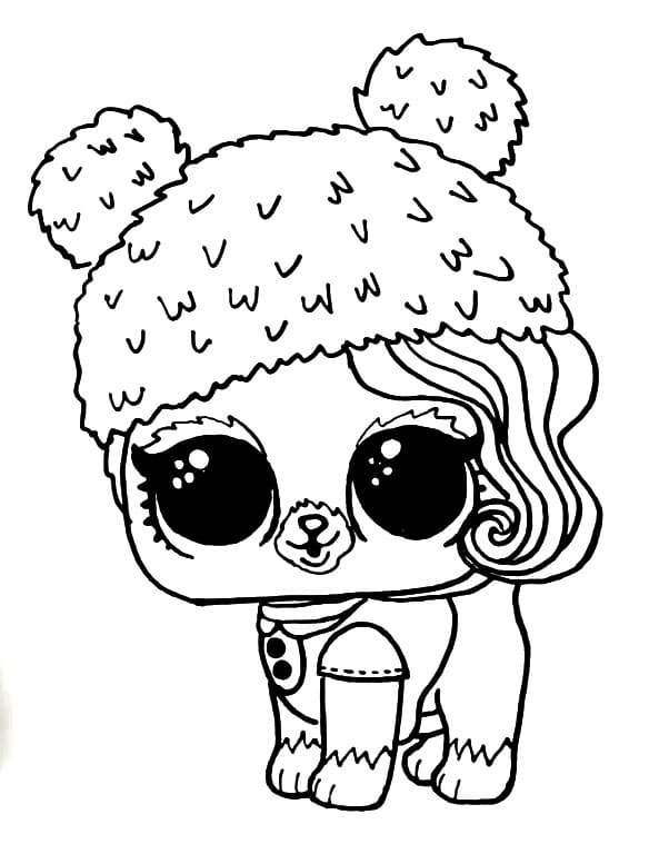Posh Pup LOL coloring page