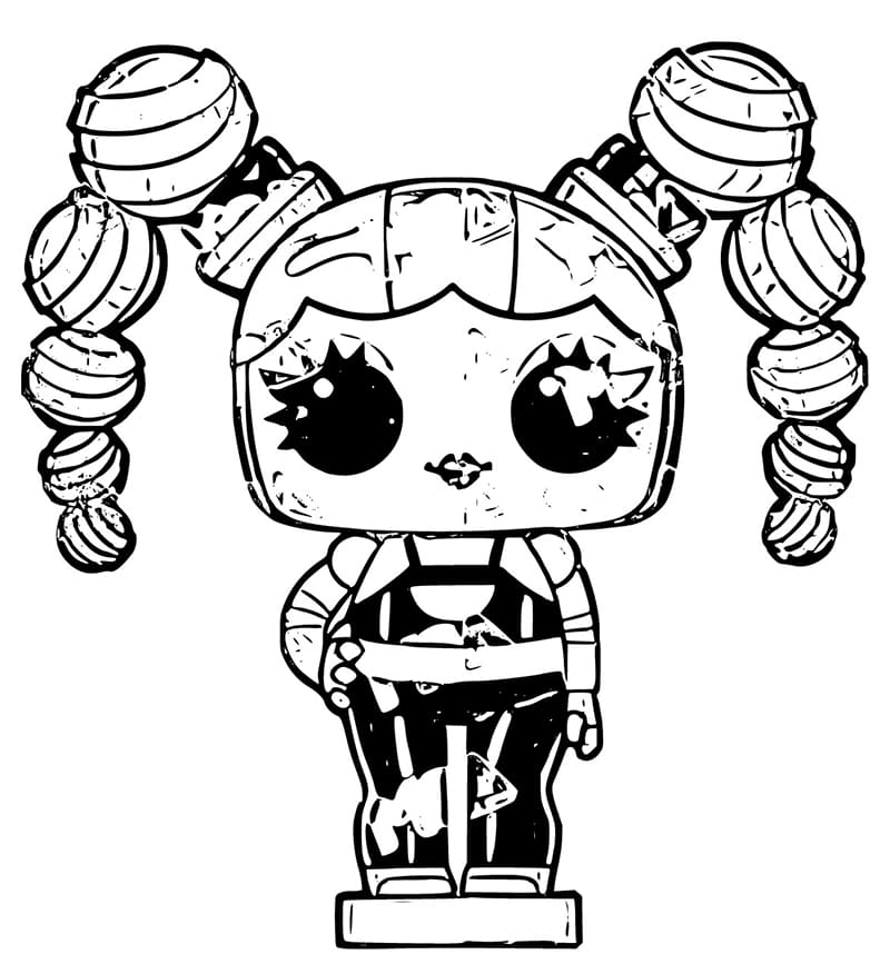 Powder Up LOL Tiny Toys coloring page