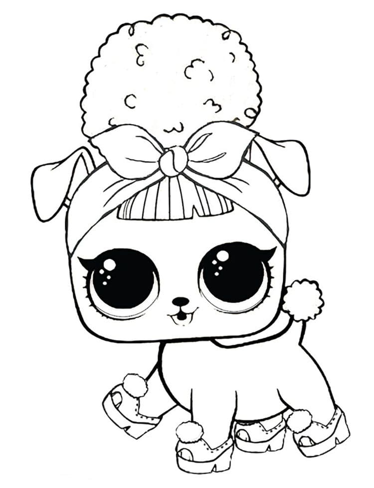 Pup Bee LOL coloring page