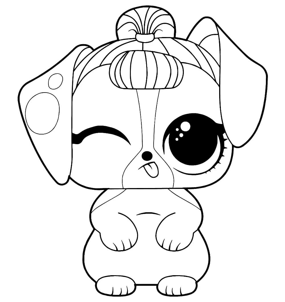 Pup Cheer LOL Surprise coloring page