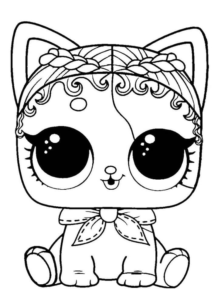 Purrfect Spike LOL coloring page