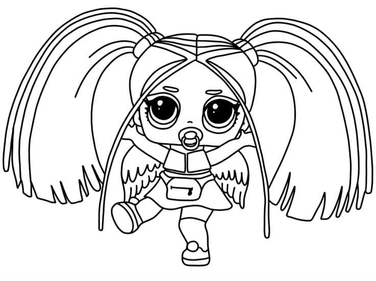 Rainbow Raver LOL coloring page