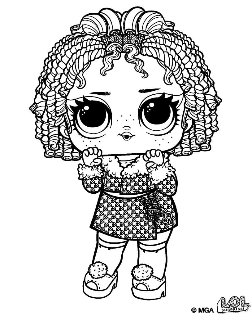 Rawr Babe LOL Surprise Doll coloring page