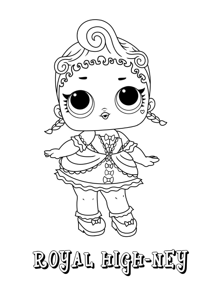 Royal High Ney Lol coloring page