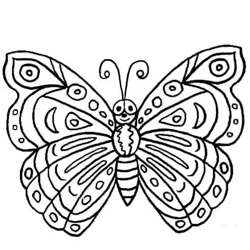 사랑스러운 나비 coloring page