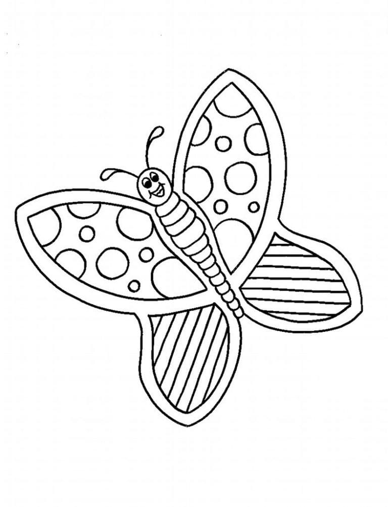 사랑스러운 나비 인쇄 가능 coloring page