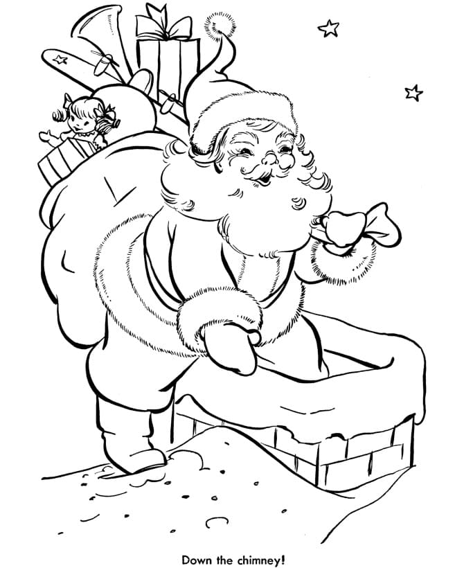 산타 클로스 1 coloring page