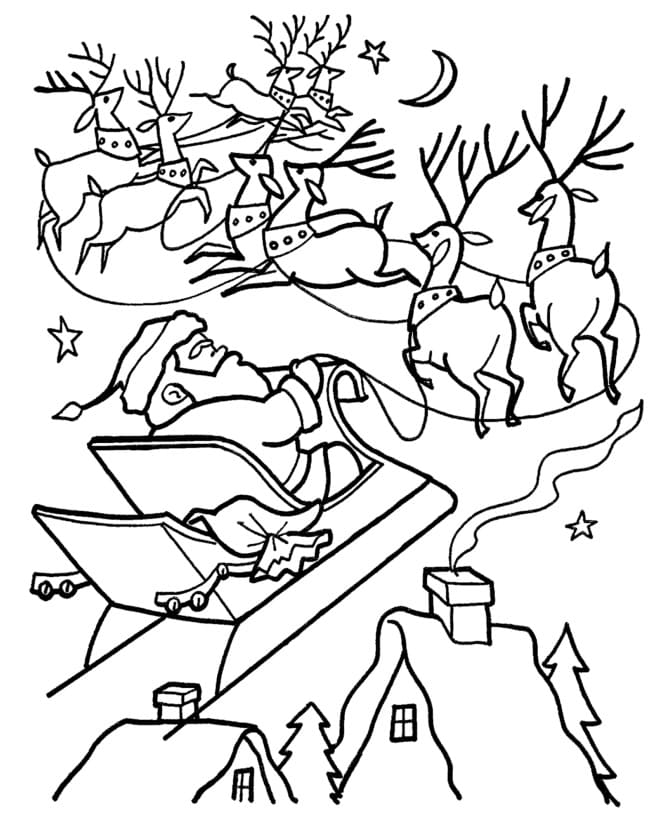 산타 클로스 2 coloring page