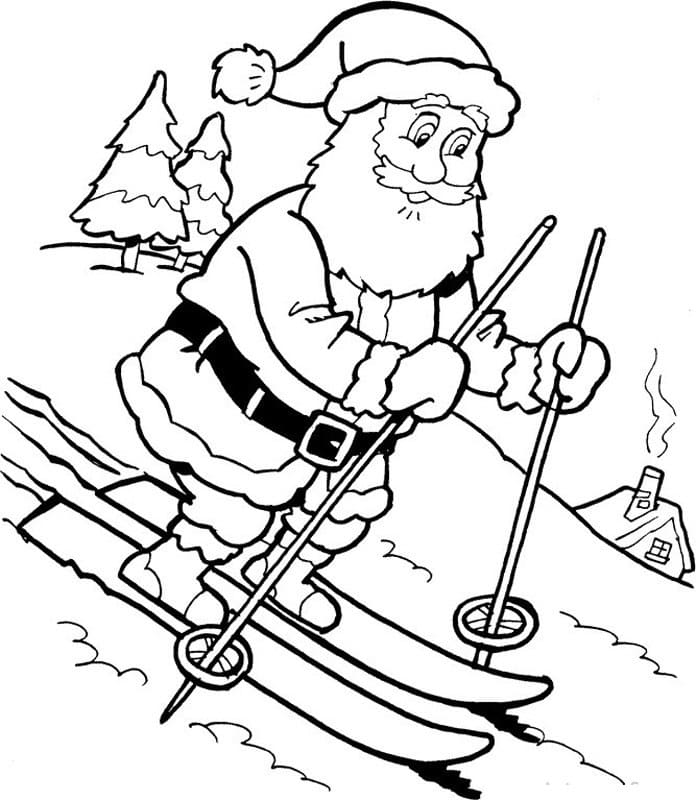 산타 클로스 3 coloring page