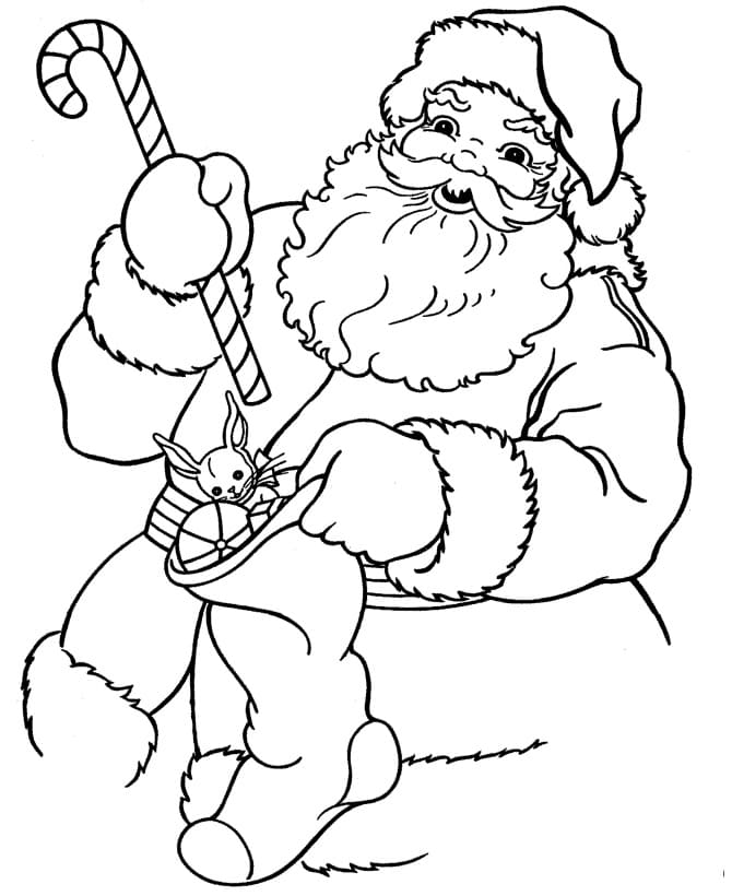 산타 프리 coloring page