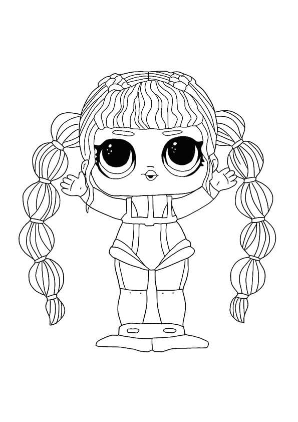Scuba Babe LOL Surprise Hairvibes coloring page