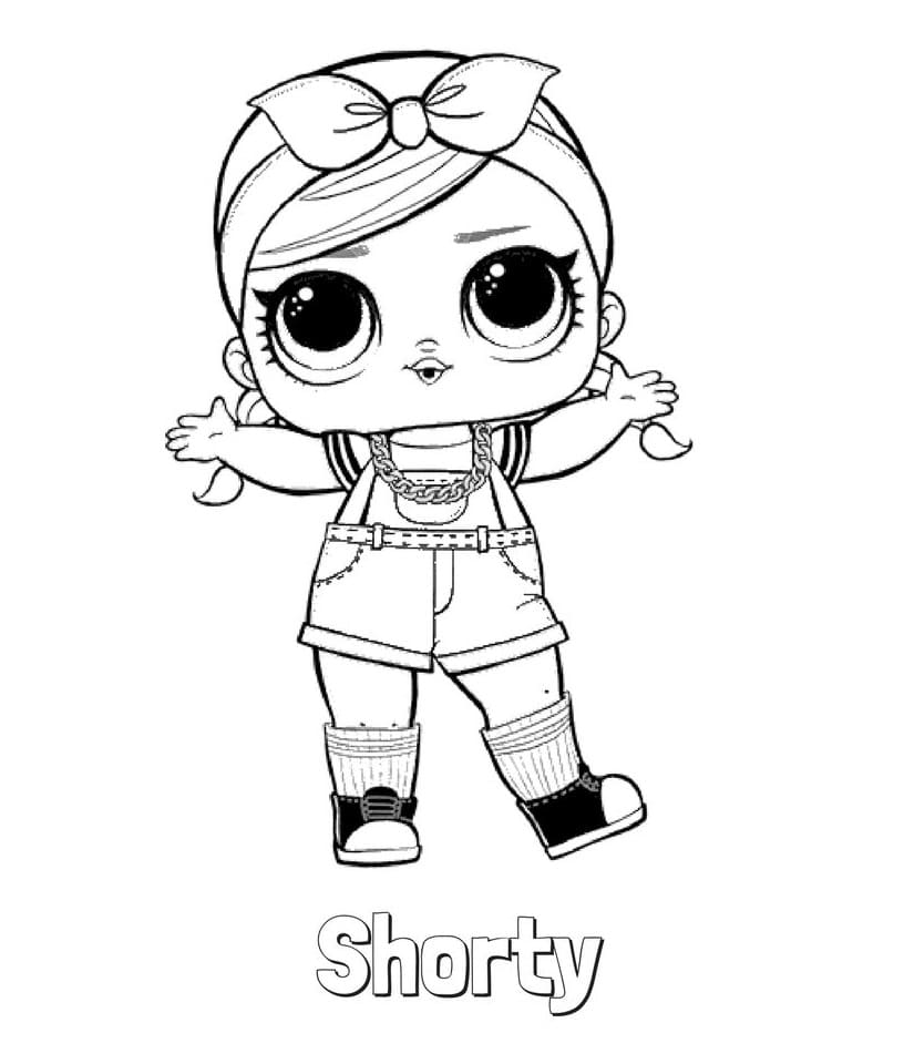 Shorty LOL coloring page