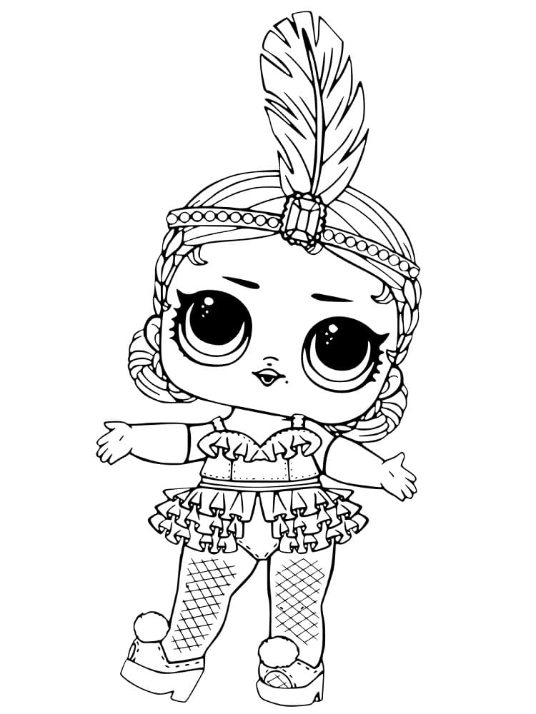 Showbaby LOL coloring page