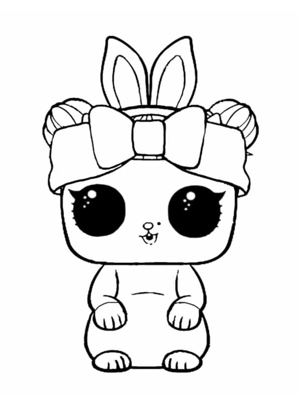 Snow Bunny LOL coloring page