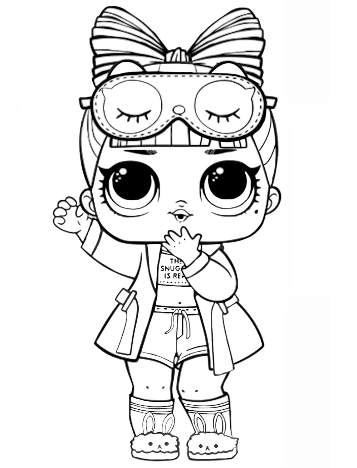 Snuggle Babe LOL coloring page