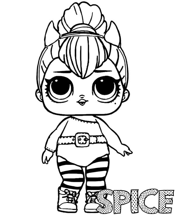 Spice LOL coloring page