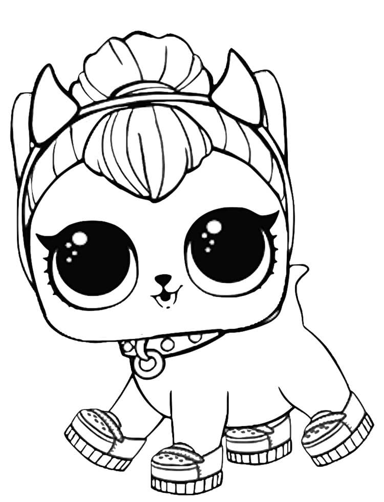 Spicy Kitty LOL coloring page