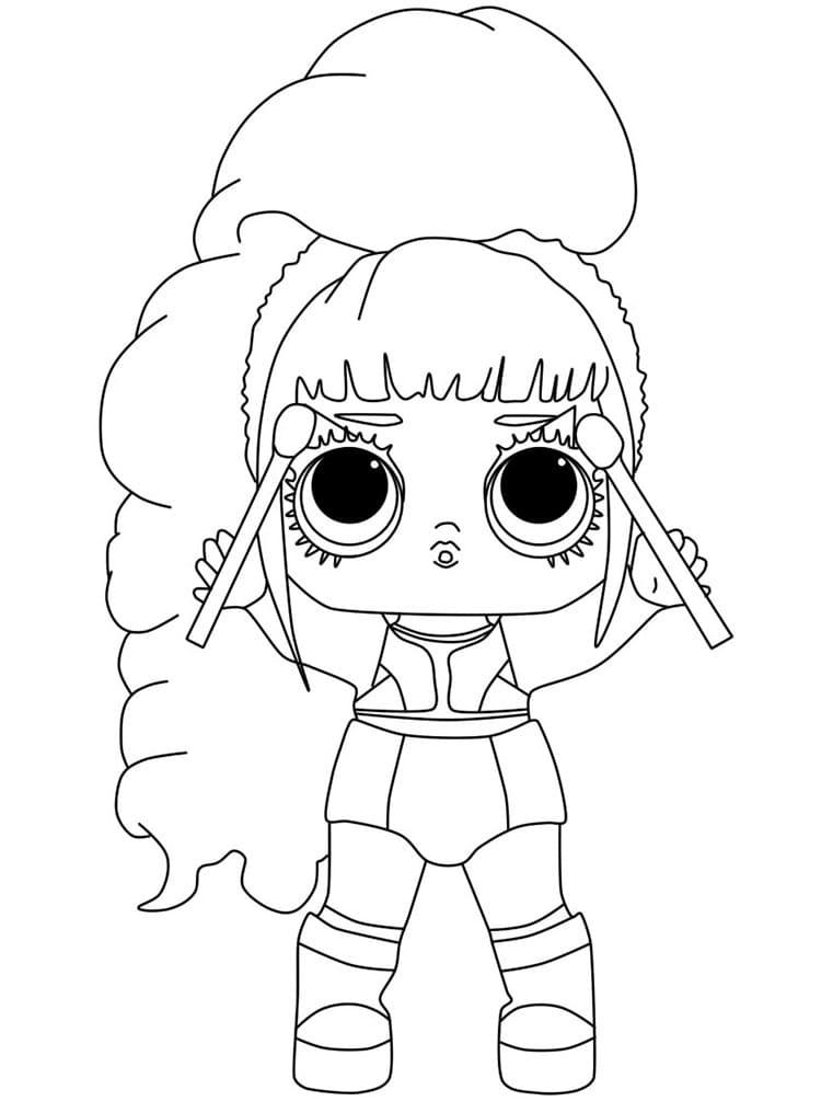 Stix Queen LOL coloring page