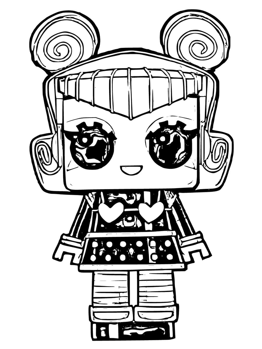 Strobe LOL Tiny Toys coloring page