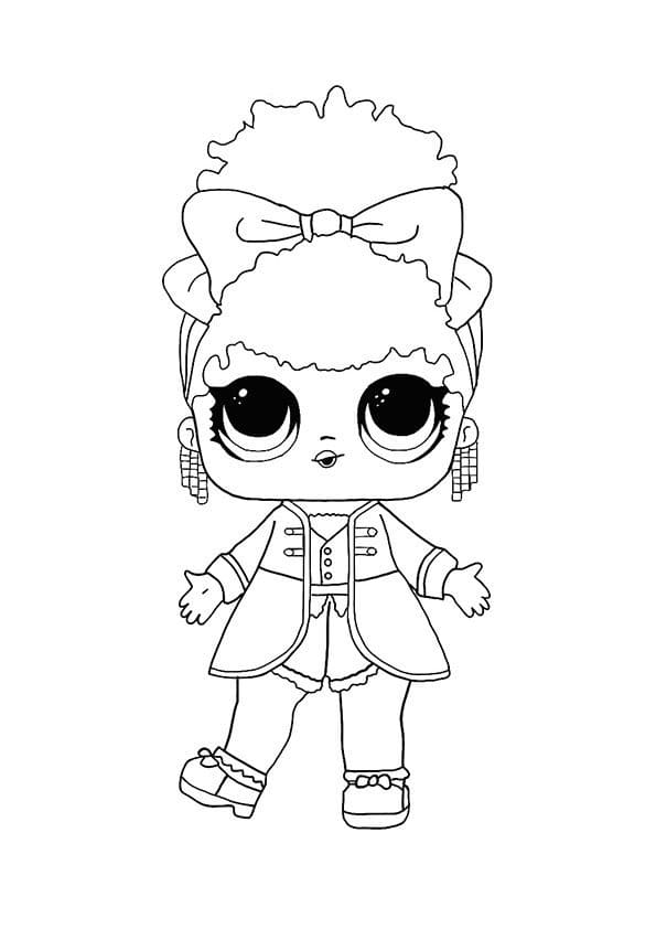 Supa Star LOL Surprise Hairvibes coloring page