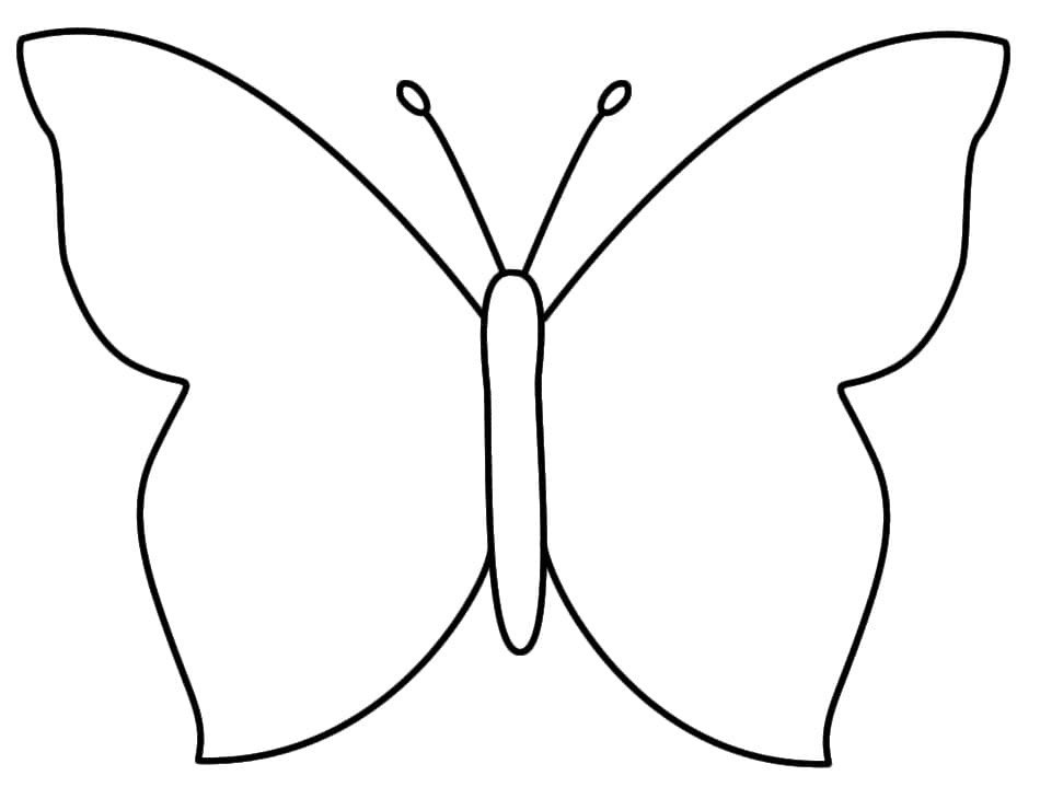 쉬운 나비 인쇄 가능 coloring page
