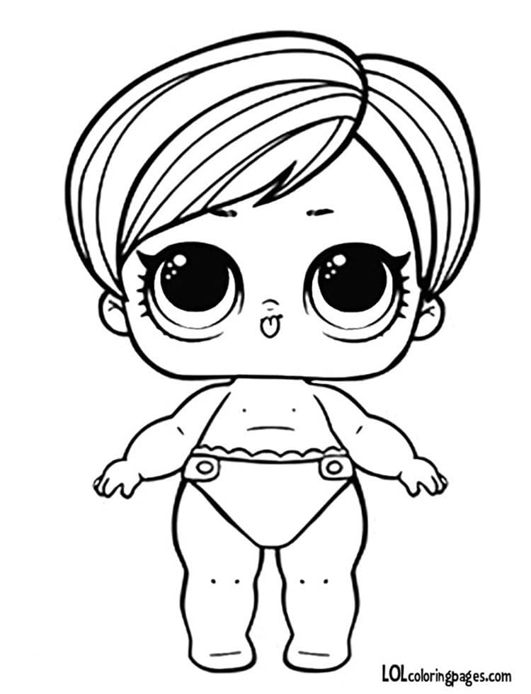 The Lil Great Baby LOL coloring page