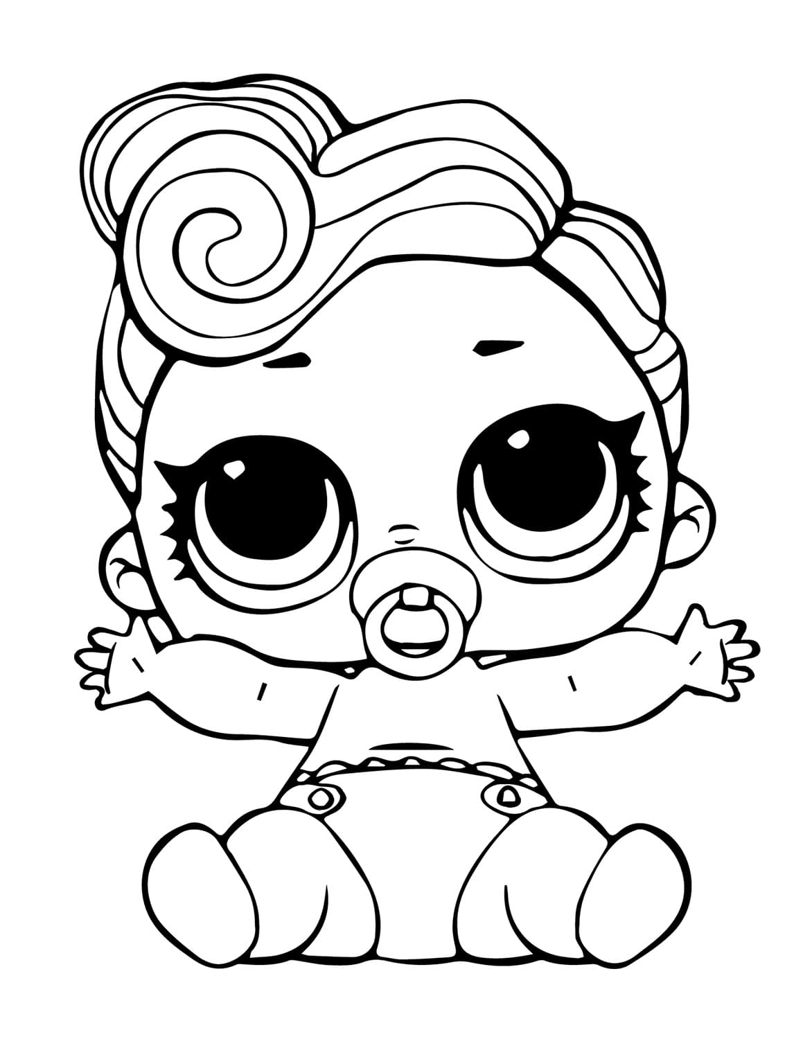 The Lil Queen LOL coloring page