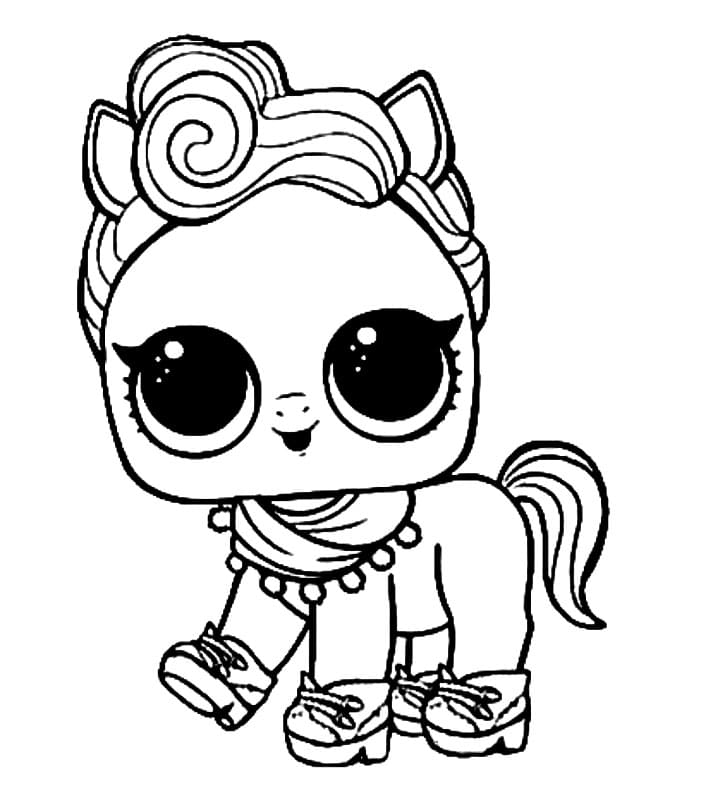 The Pony LOL coloring page