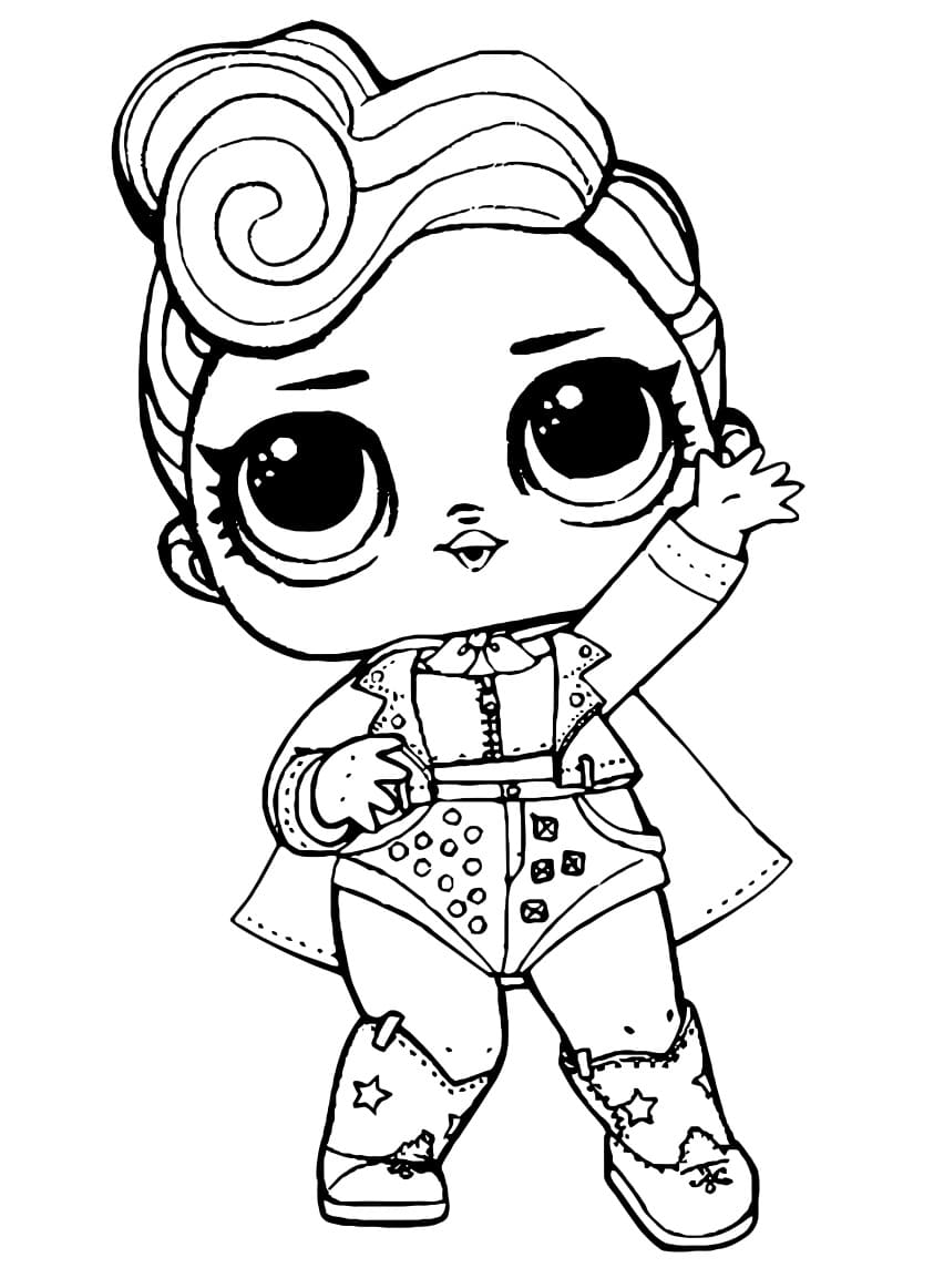 The Queen Lol coloring page
