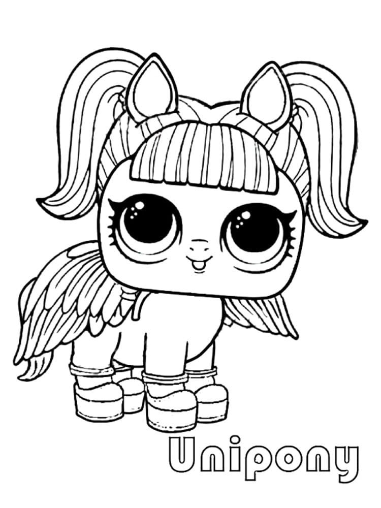 Unipony LOL coloring page