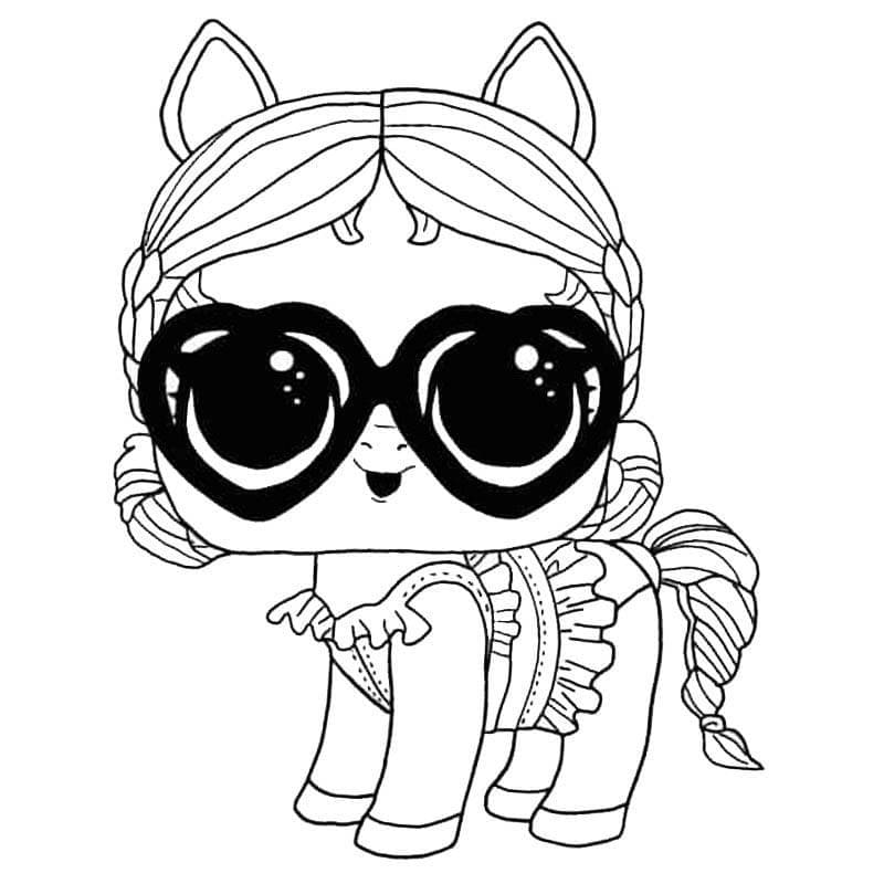 Vacay Neigh Neigh LOL Surprise coloring page
