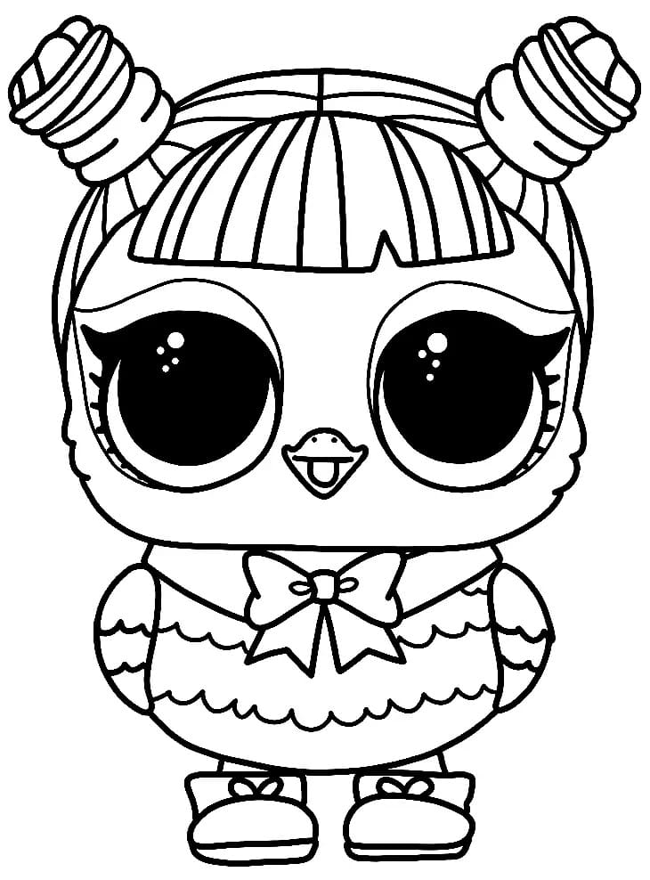 Wizard of Owl LOL Surprise coloring page