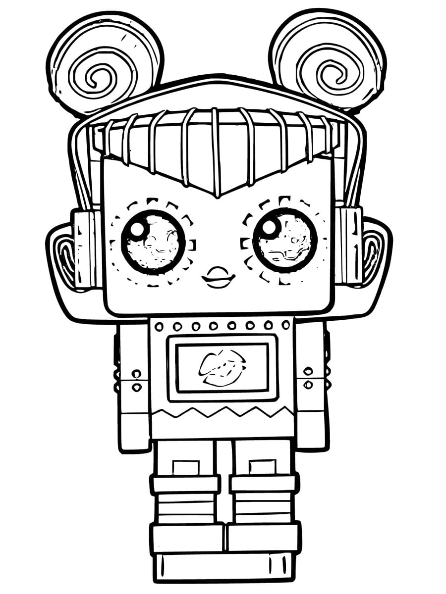 X0X0 LOL Tiny Toys coloring page