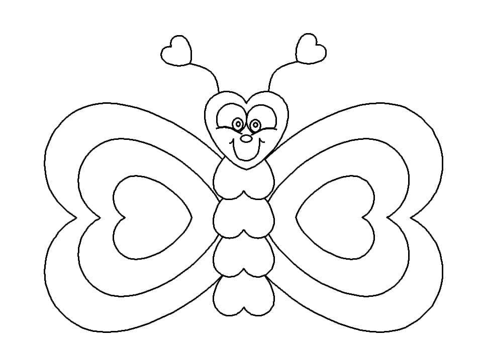 예쁜 나비 인쇄 가능 coloring page