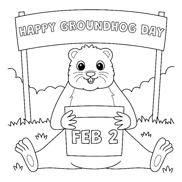 2월 2일 행복한 성촉의 날 coloring page