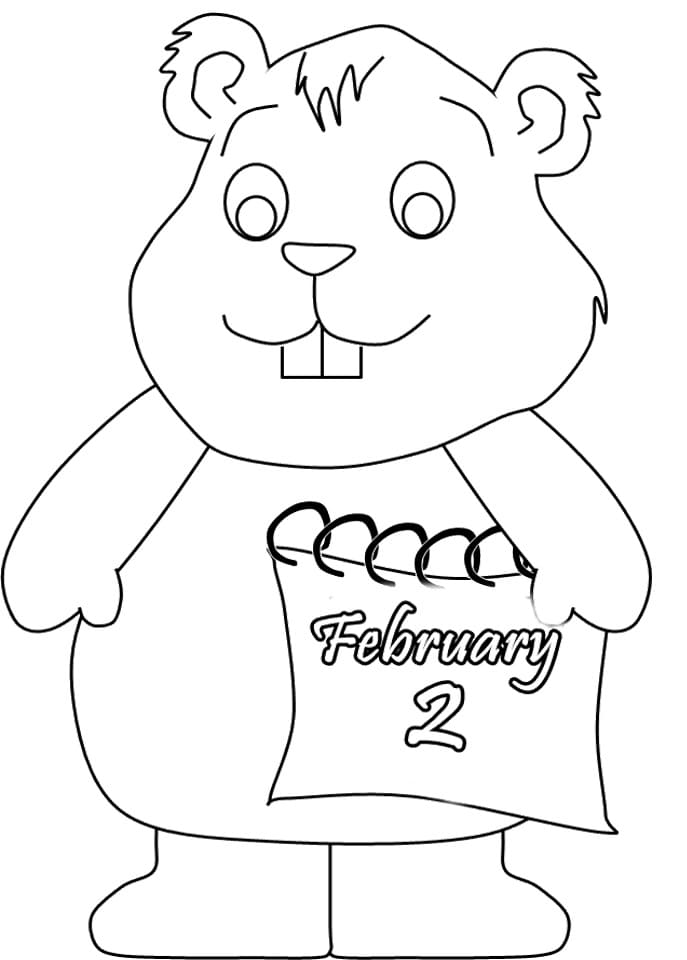 2월 2일 행복한 성촉절 coloring page