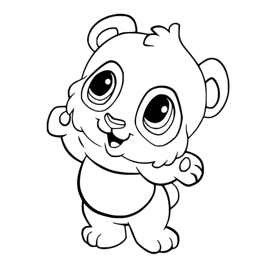 아기 팬더 coloring page
