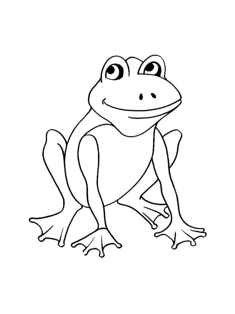 아이들을 위한 인쇄용 개구리 무료 coloring page