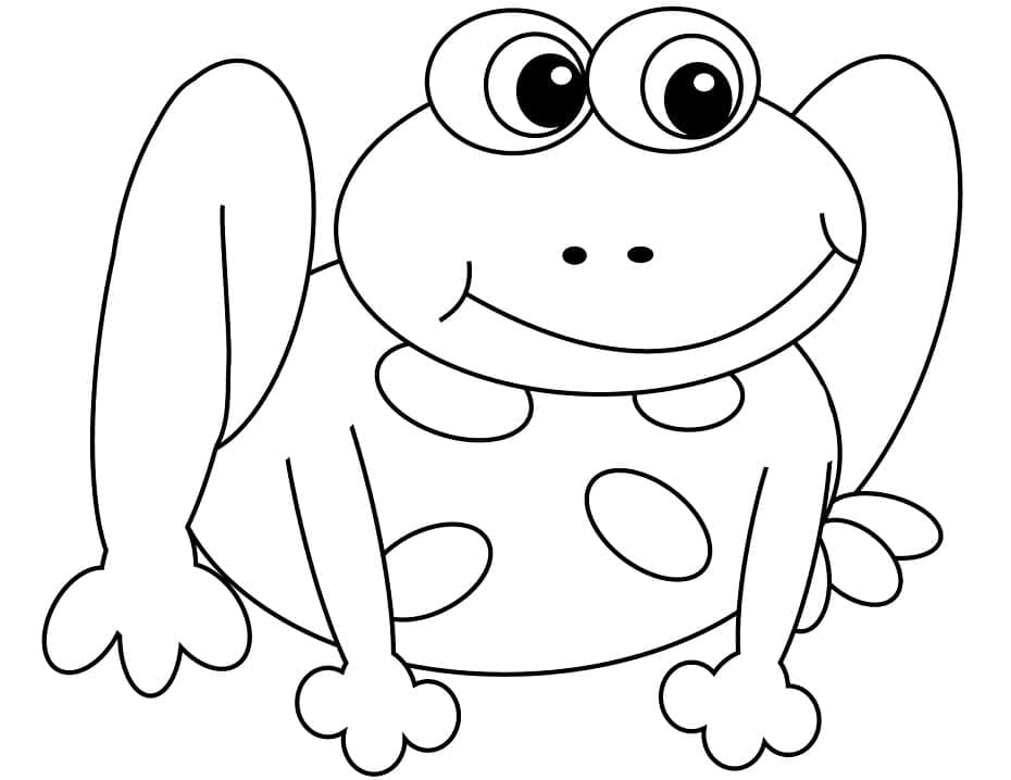 아주 쉬운 개구리 coloring page