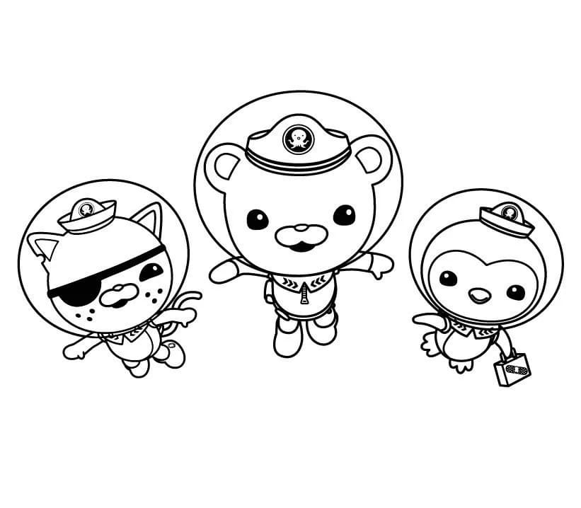 바다 탐험대 옥토넛 – 시트 20 coloring page